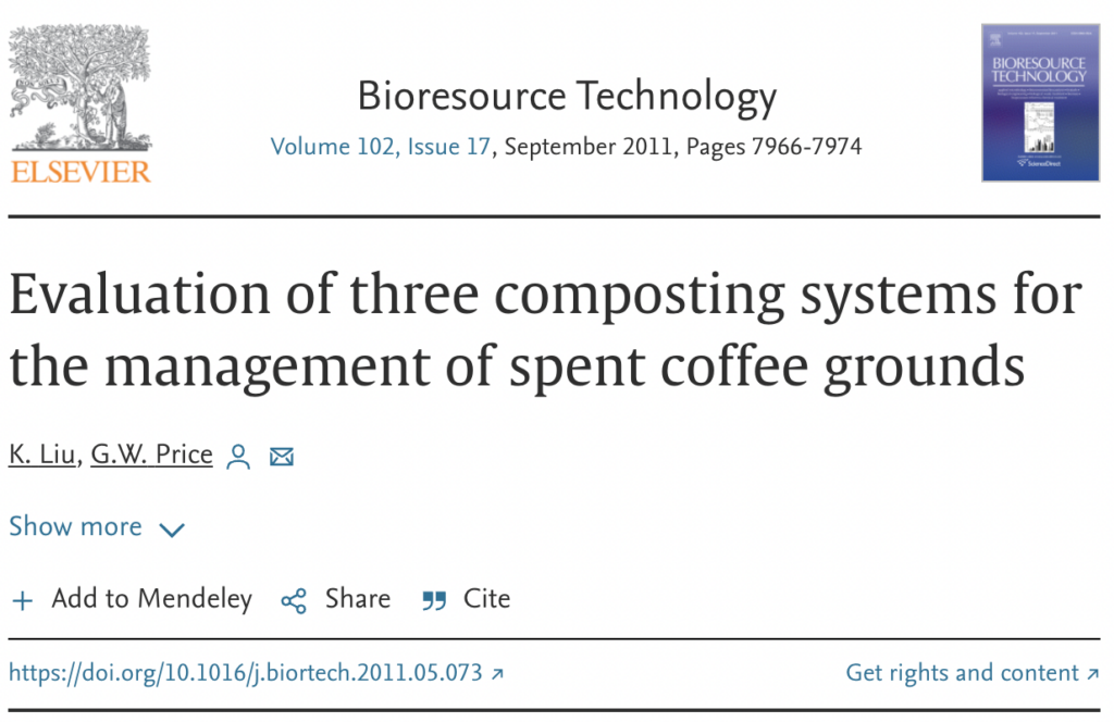 koffiedik composteren